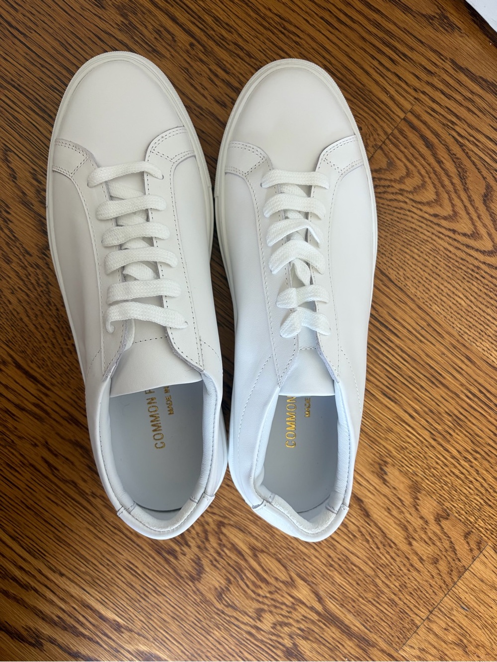 Common Projects White Leather Low-Top Sneakers